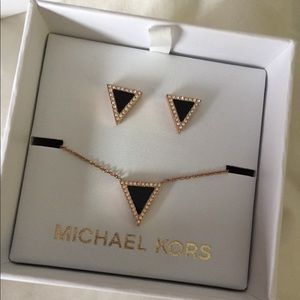 Michael Kors earring & necklace set